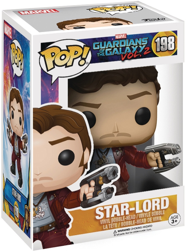  Funko POP Marvel: Guardians Of The Galaxy Vol. 2  Star-Lord With Chase Bobble-Head (9,5 )