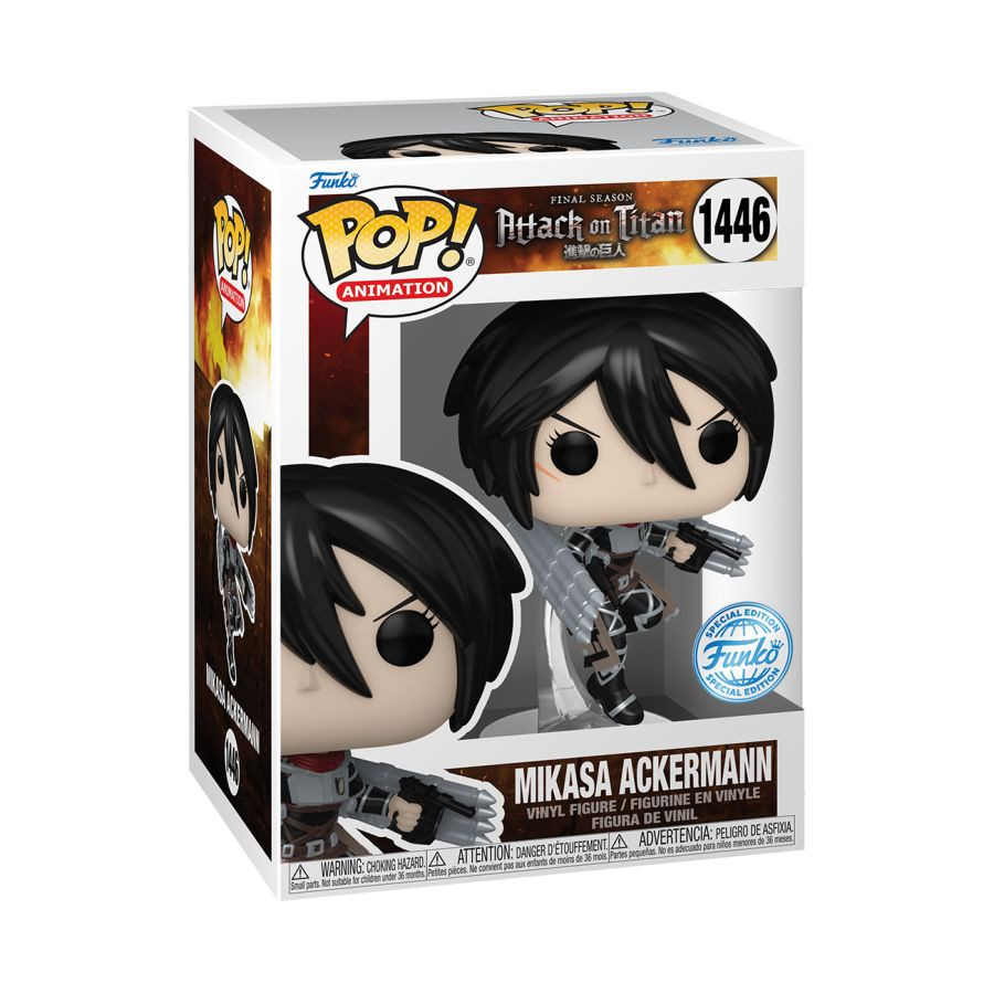 Фигурка Funko POP Animation: Attack On Titan – S5 Mikasa Ackerman Metallic  Exclusive (9,5 см) - купить по цене 2499 руб с доставкой в  интернет-магазине 1С Интерес