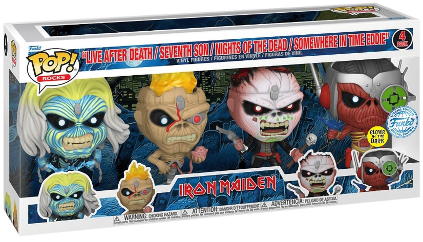  Funko POP Rocks: Iron Maiden  Iron Maiden Eddie Glows In The Dark Exclusive (4 .)