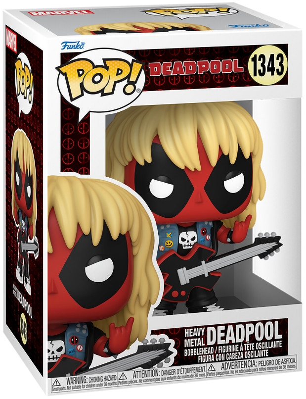  Funko POP Marvel: Deadpool  Heavy Metal Deadpool Bobble-Head (9,5 )