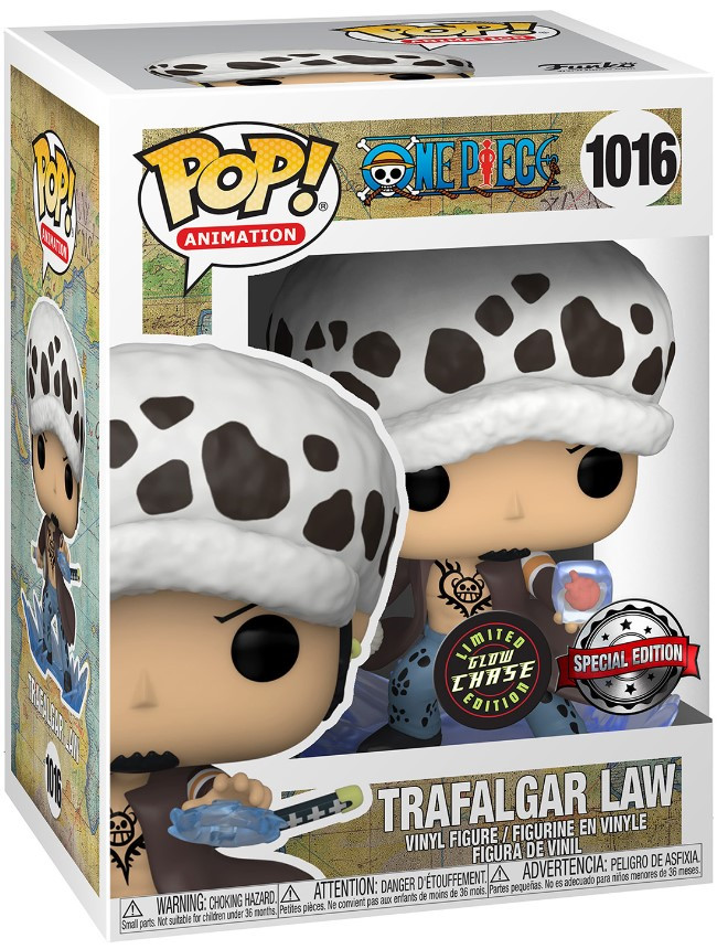  Funko POP Animation: One Piece  Trafalgar Law With Chase Exclusive (9,5 )