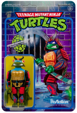  ReAction Figure Teenage Mutant: Ninja Turtles  Wave 3  Samurai Leonardo (9 )