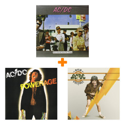 AC/DC  Powerage. Limited Edition (LP) + Dirty Deeds Done Dirt Cheap Limited Edition (LP) + High Voltage (LP)