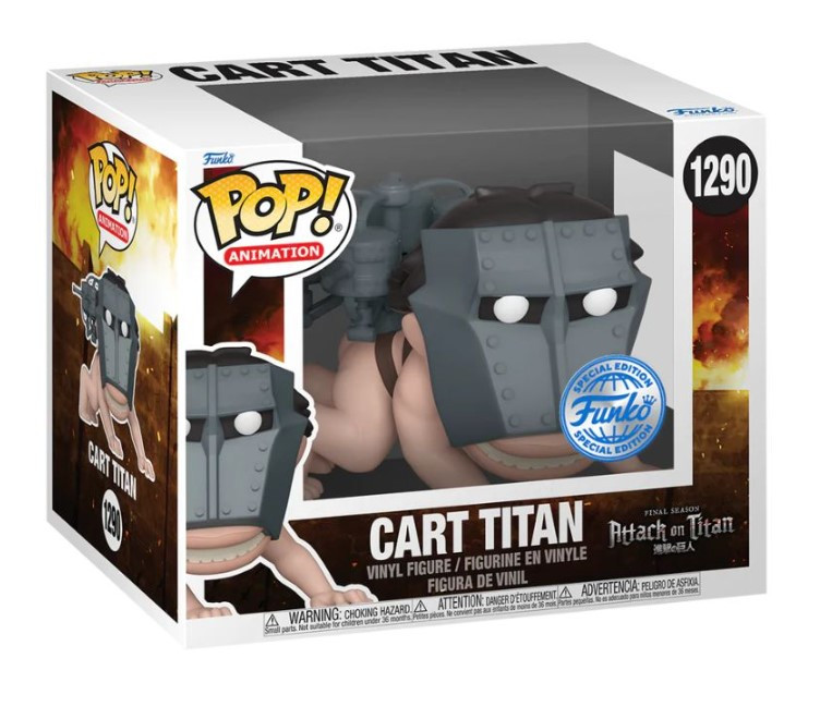  Funko POP Animation: Attack On Titan  Cart Titan Deluxe (9,5 )