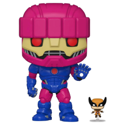 Funko POP Marvel: X-Men  Sentinel with Wolverine With Chase Bobble-Head (25 )