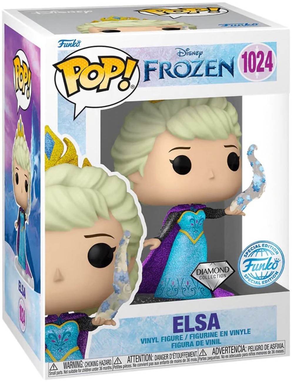  Disney Funko POP: Frozen  Elza Diamond Glitter Exclusive (9,5 )