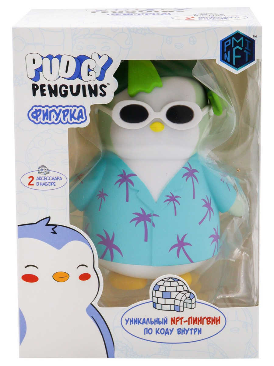 Фигурка Pudgy Penguins в голубой рубашке + аксессуары (11,5 см) - купить по  цене 2590 руб с доставкой в интернет-магазине 1С Интерес