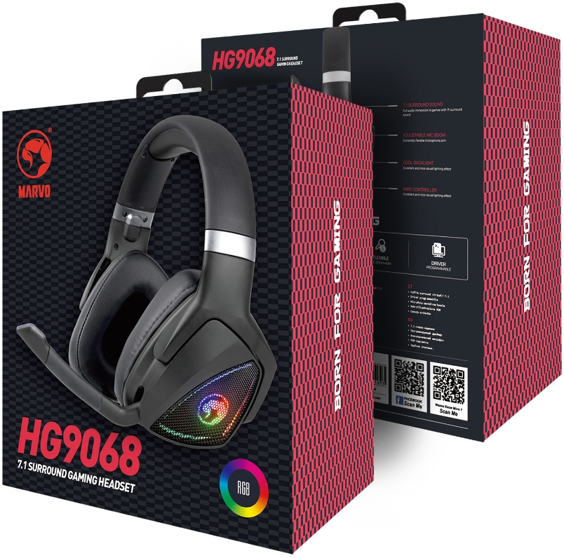  Marvo HG9068 USB   Gaming Headset  7.1    PC