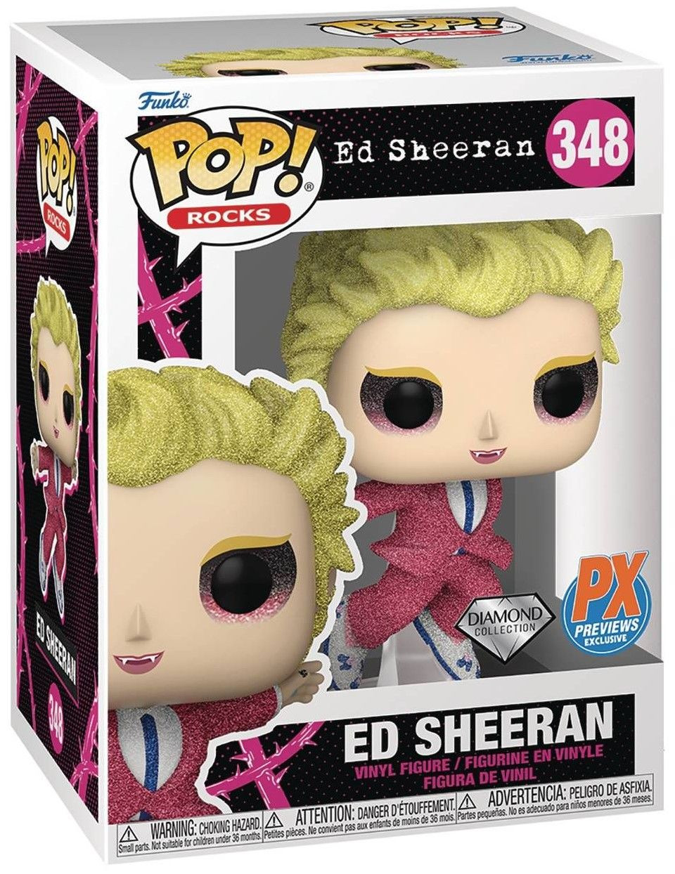  Funko POP Rocks: Ed Sheeran  Vampire Diamond Glitter Exclusive (9,5 )