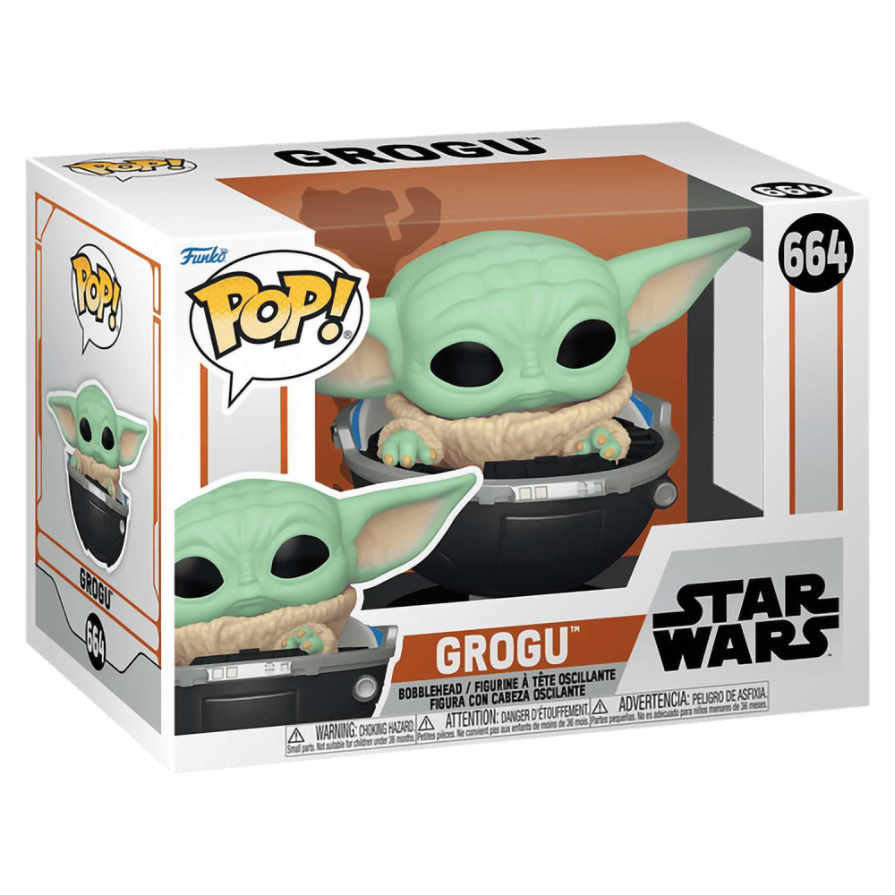  Funko POP Star Wars: Mandalorian S9  Grogu with Prama Bobble-Head (9,5 )