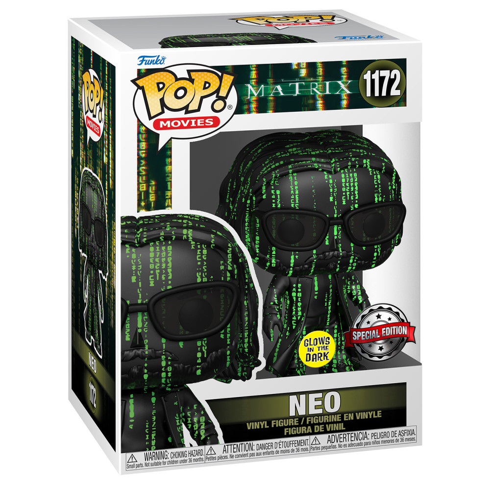  Funko POP Movies: The Matrix 4  Neo (Coded) Glow in the Dark Exclusive (9,5 )