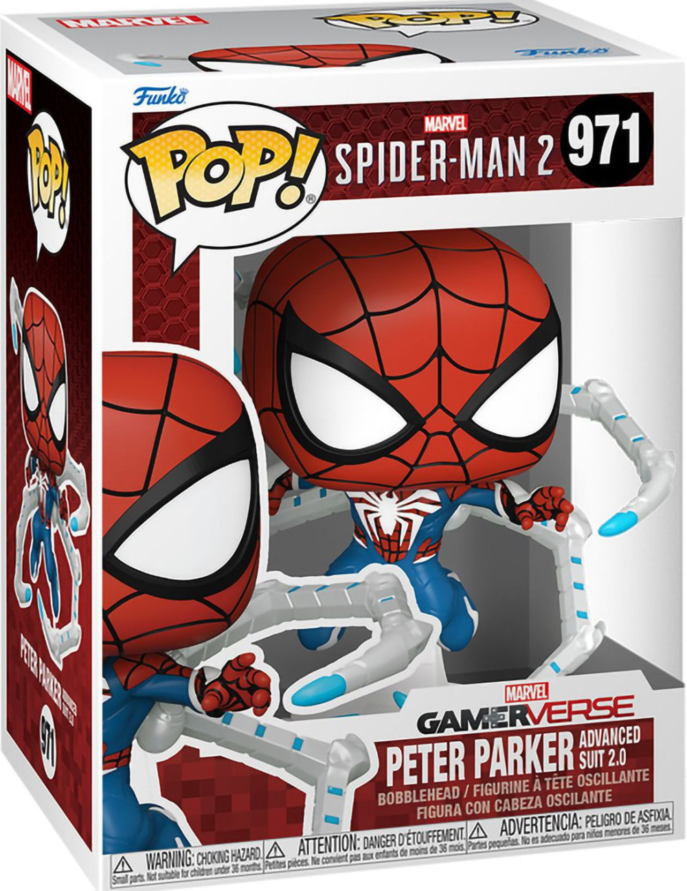  Funko POP Games: Marvel Spider-Man 2  Peter Parker Suit Bobble-Head (9,5 )