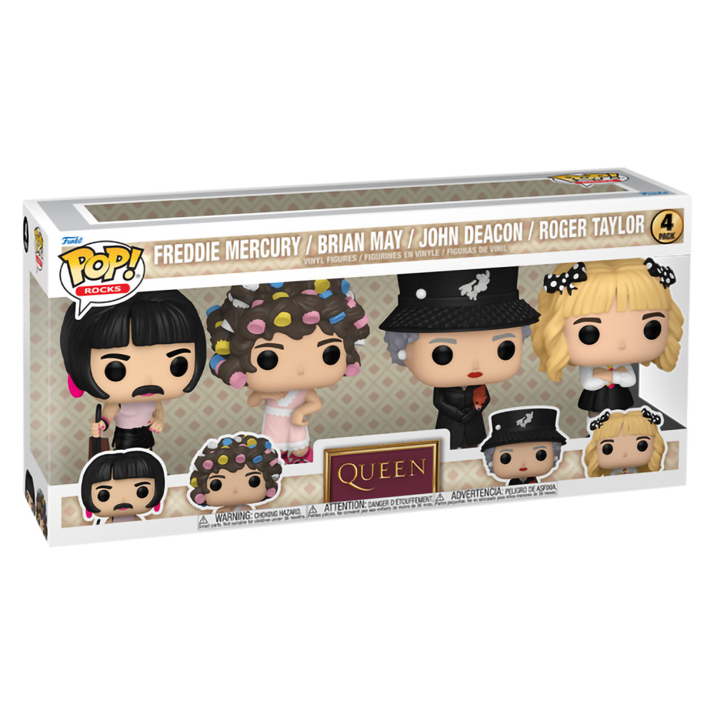  Funko POP Rocks Queen: I Want to Break Free  Freddie Mercury / Bryan May / John/Roger (9,5 ) (4 )