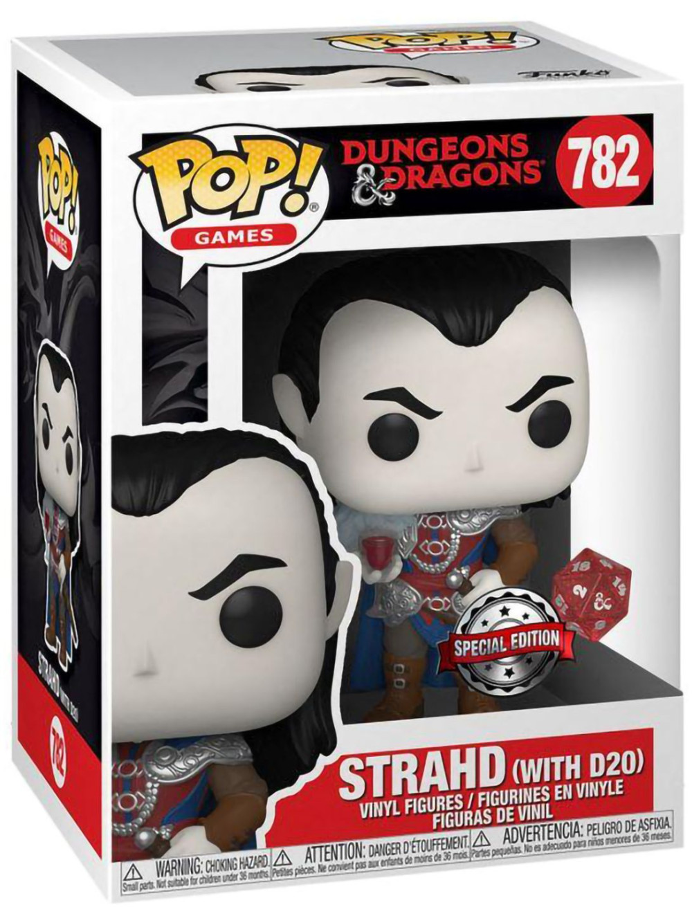  Funko POP Games: Dungeons & Dragons  Strahd With D20 Exclusive (9,5 )