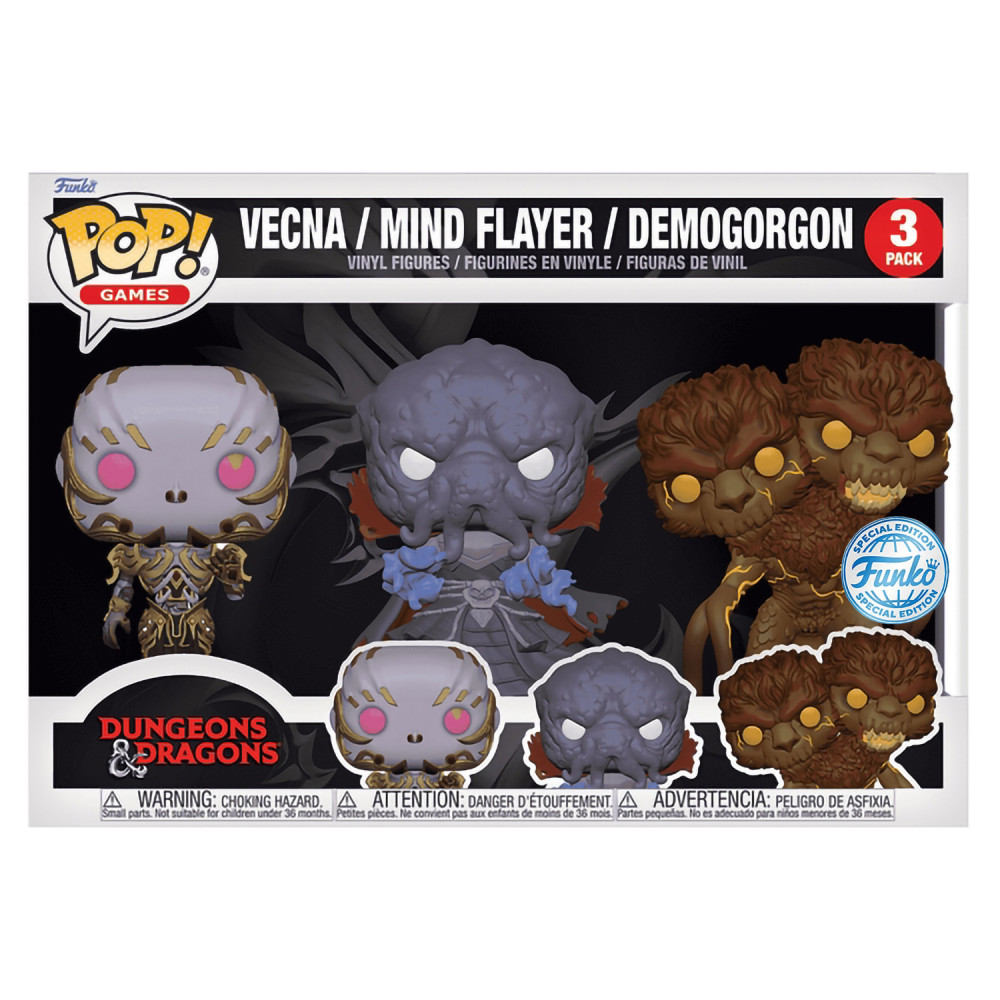  Funko POP Games: Dungeons & Dragons  Vecna / Mind Flayer / Demogorgon Exclusive (9,5 ) (3 )