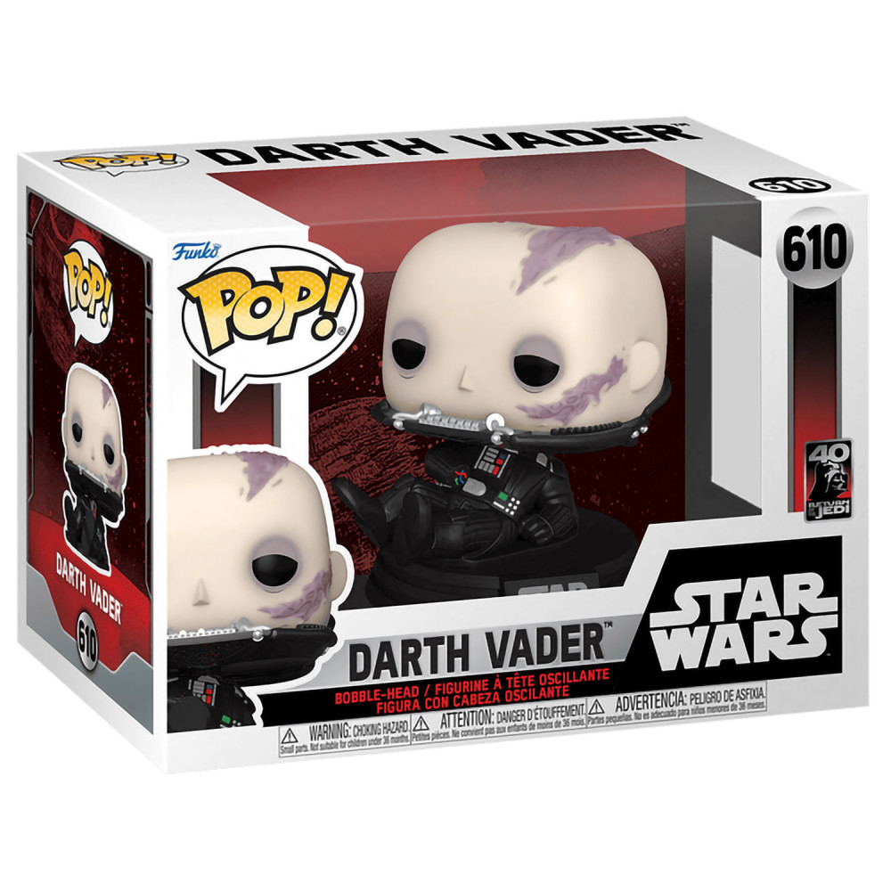  Funko POP Return: Star Wars Of The Jedi 40th  Darth Vader Unmasked Bobble-Head (9,5 )