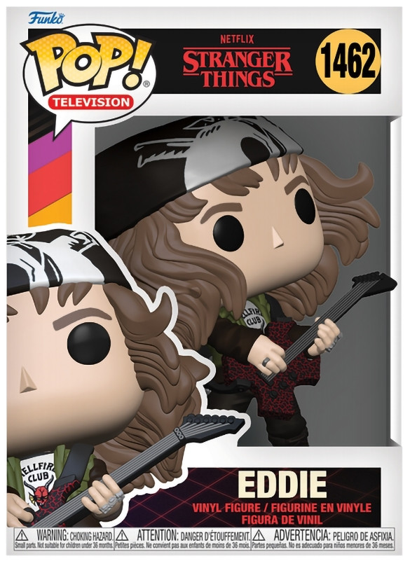  Funko POP Television: Stranger Things S4  Hunter Eddie with Guitar (9,5 )