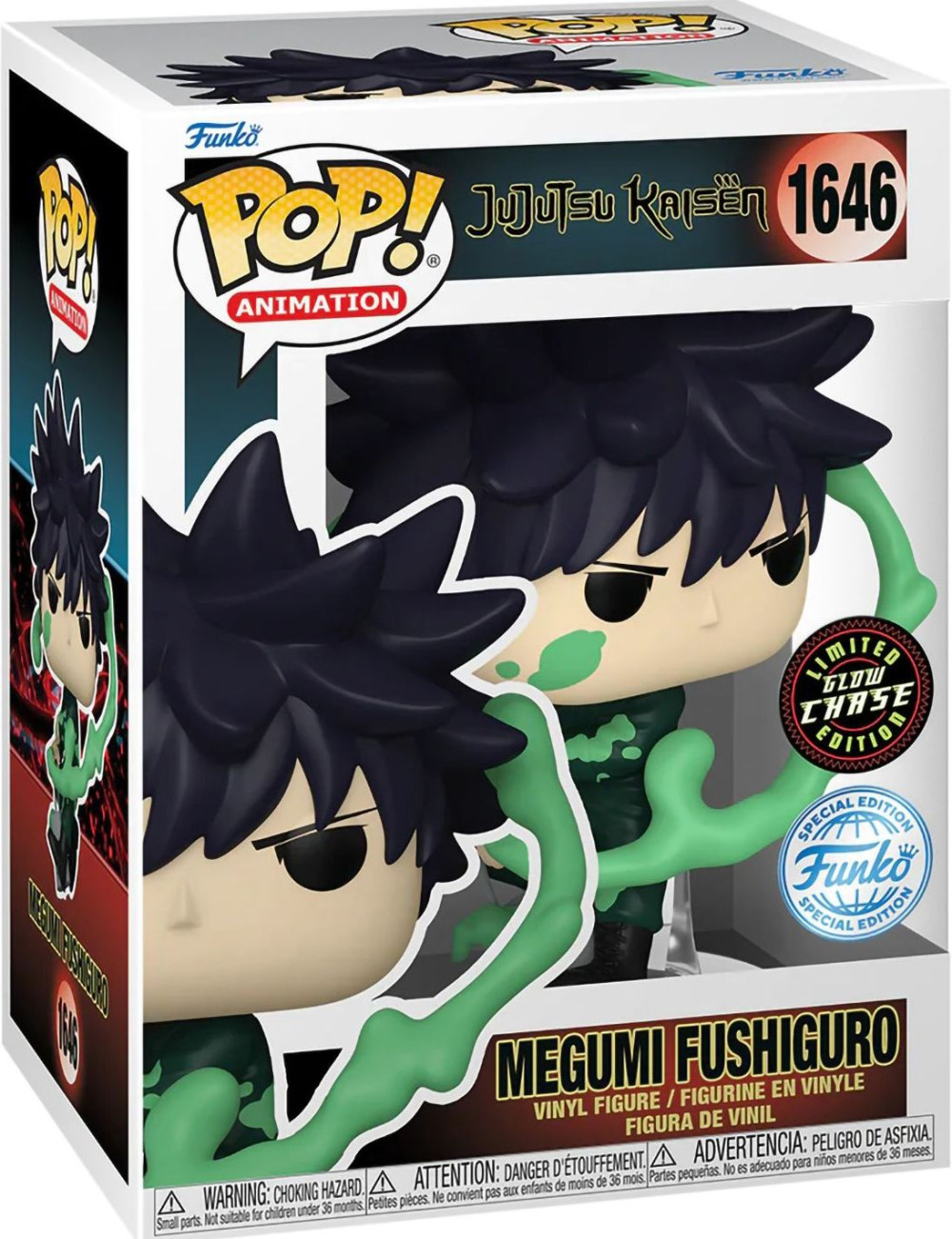  Funko POP Animation: Jujutsu Kaisen  Megumi Fushiguro (Paint) [Glows In The Dark] Exclusive (9,5 )