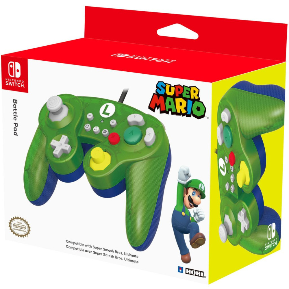  Hori Battle Pad: Luigi  Nintendo Switch (NSW-136U)