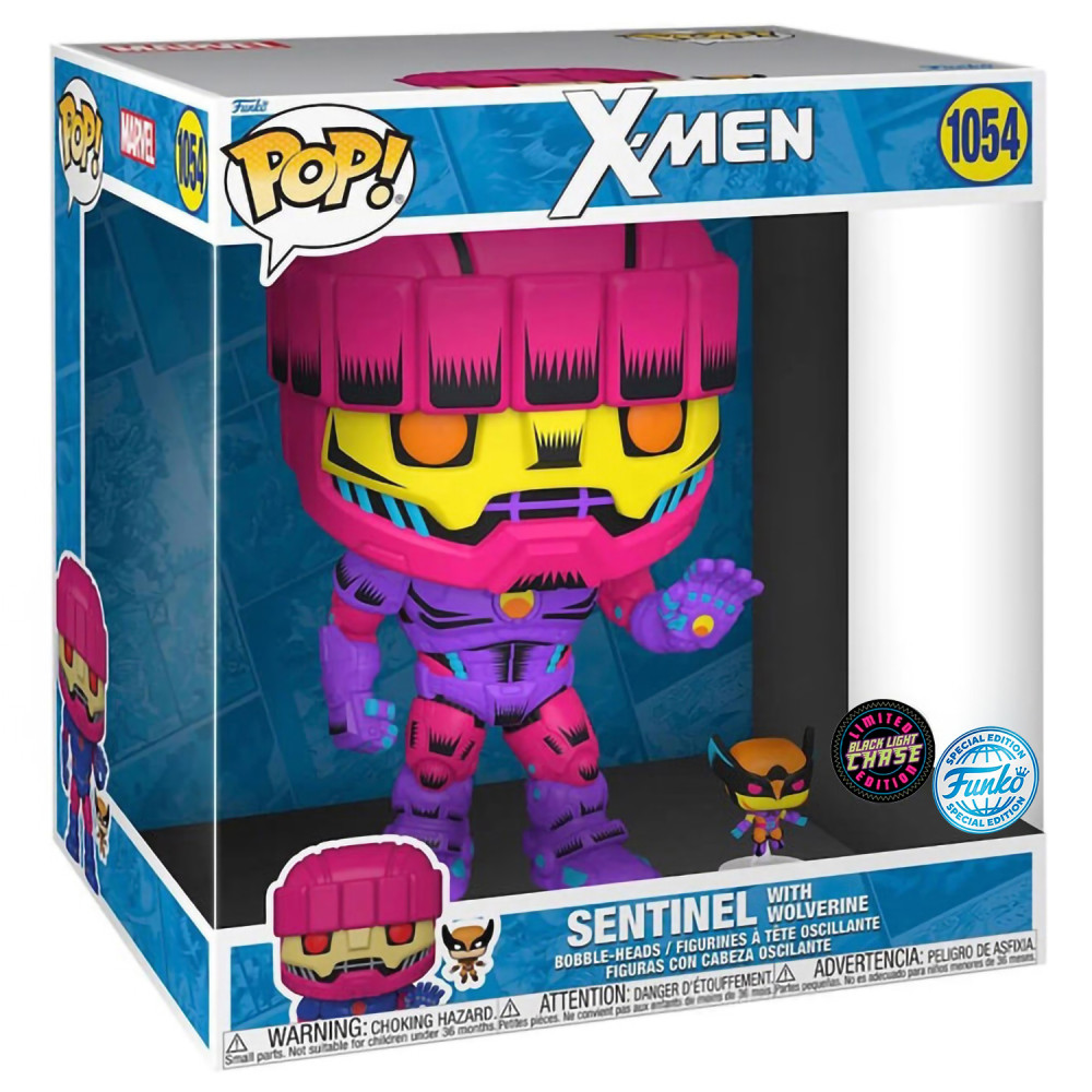  Funko POP Marvel: X-Men  Sentinel with Wolverine With Chase Bobble-Head (25 )