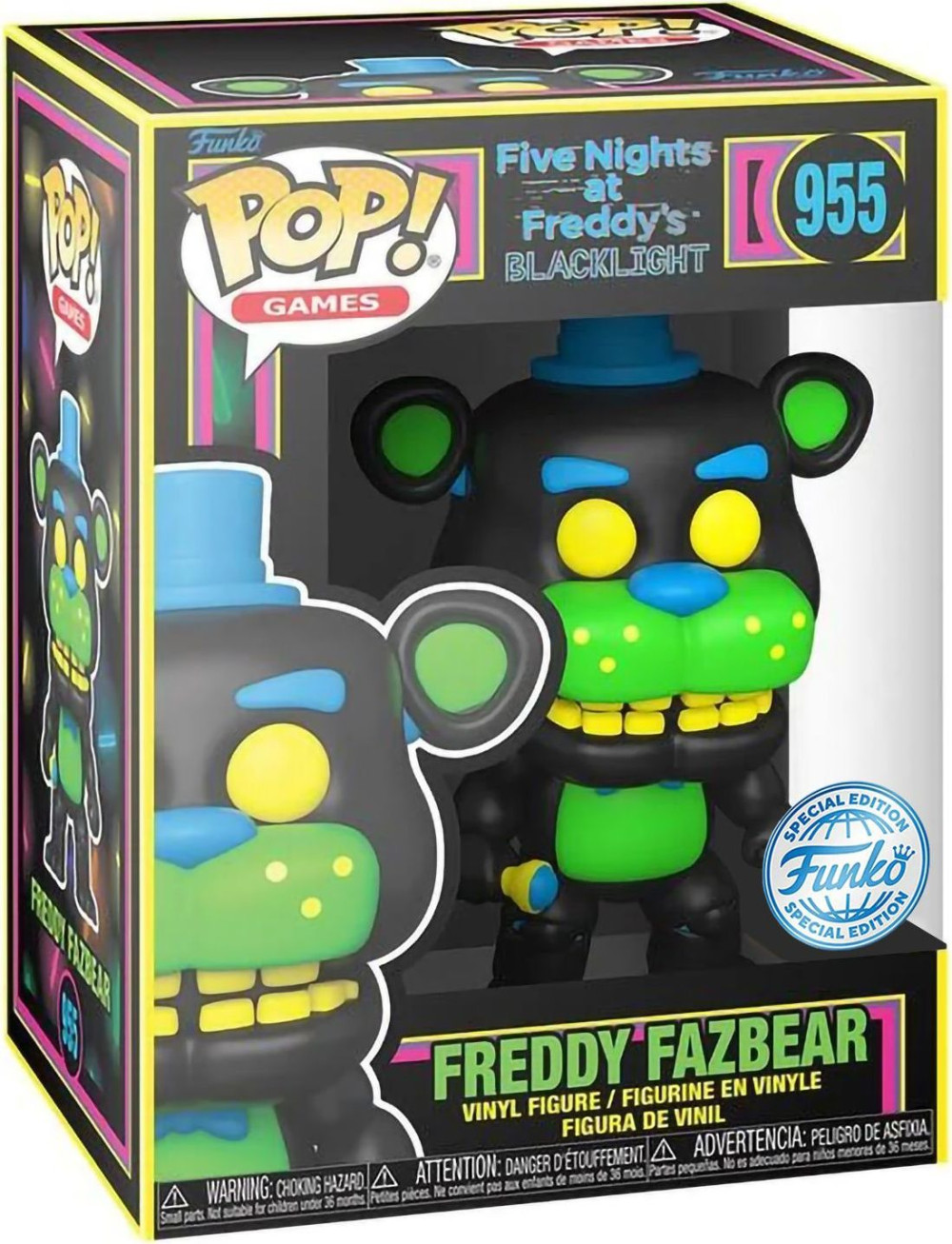  Funko POP Games: Five Nights At Freddy`s  Fazbear (BLKLT) Exclusive (9,5 )