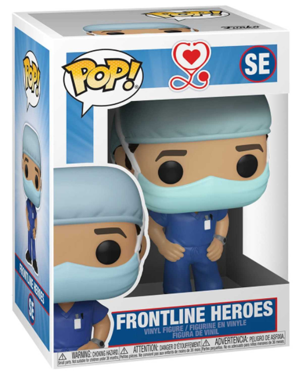  Funko POP Frontline Heroes: Frontline Worker Male Blue (9,5 )