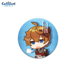  Genshin Impact: Chibi Expressions  Tartaglia Can Badge