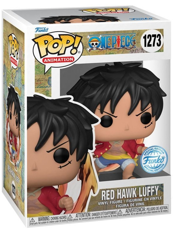  Funko POP Animation: One Piece  Red Hawk Luffy Exclusive (9,5 )