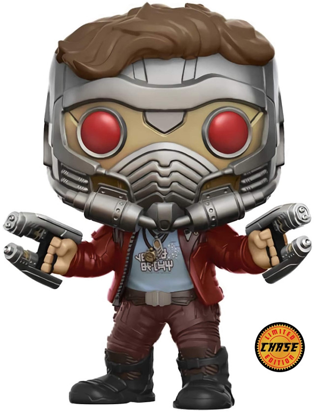  Funko POP Marvel: Guardians Of The Galaxy Vol. 2  Star-Lord With Chase Bobble-Head (9,5 )