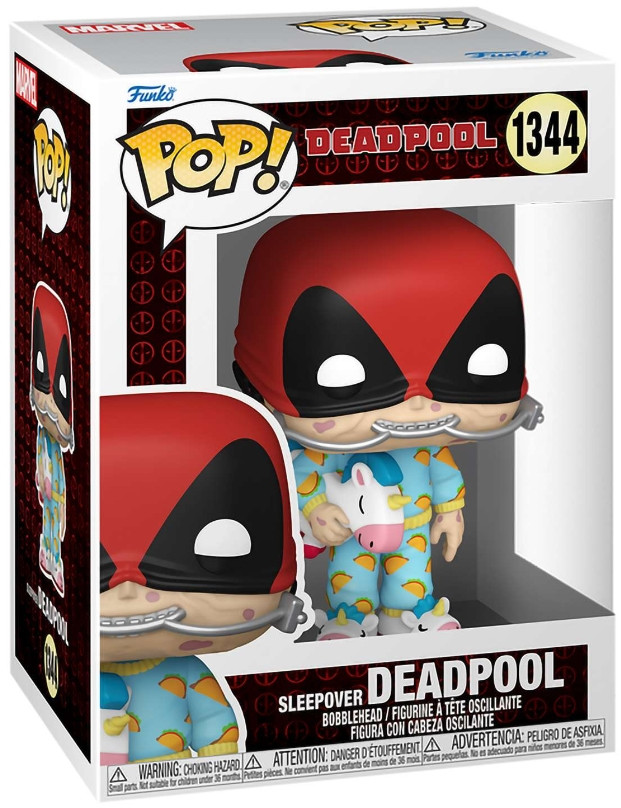  Funko POP Marvel: Deadpool  Sleepover Deadpool Bobble-Head (9,5 )