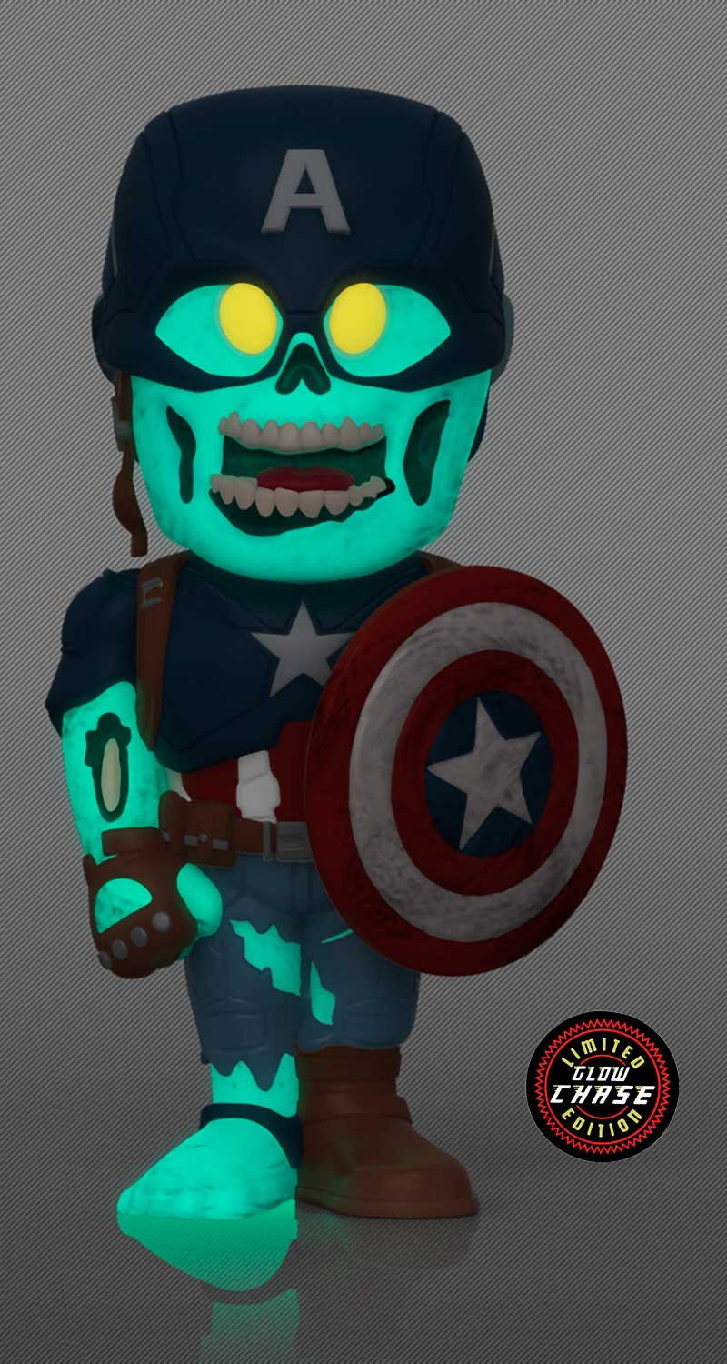 Funko SODA: Marvel: What If...?  Zombie Captain America With Chase (12 )