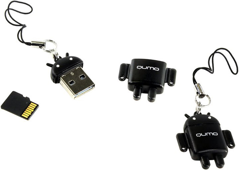   Qumo MicroSDHC 32  class 10 + USB  Fundroid    ()