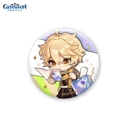  Genshin Impact: Genshin Fes  Chibi Aether Can Badge