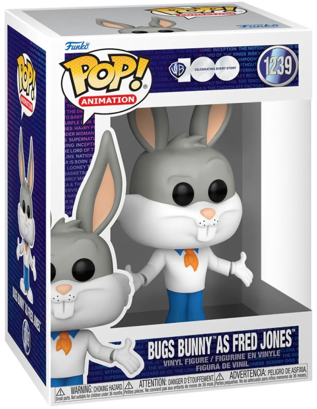  Funko POP Animation: Warner Bros 100th Anniversary  Bugs Bunny As Fred Jones (9,5 )