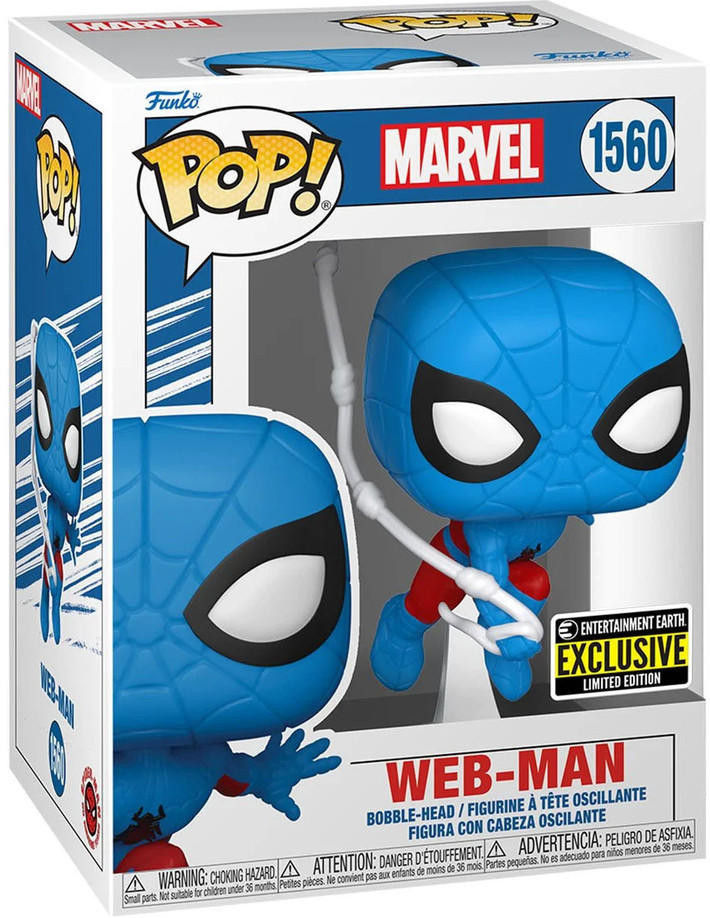  Funko POP: Marvel  Web-Man With Webbing Exclusive Bobble-Head (9,5 )