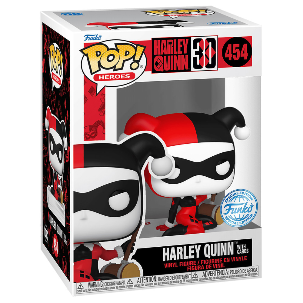  Funko POP Heroes DC: Harley Quinn  30 Harley Queen with Cards Exclusive (9,5 )